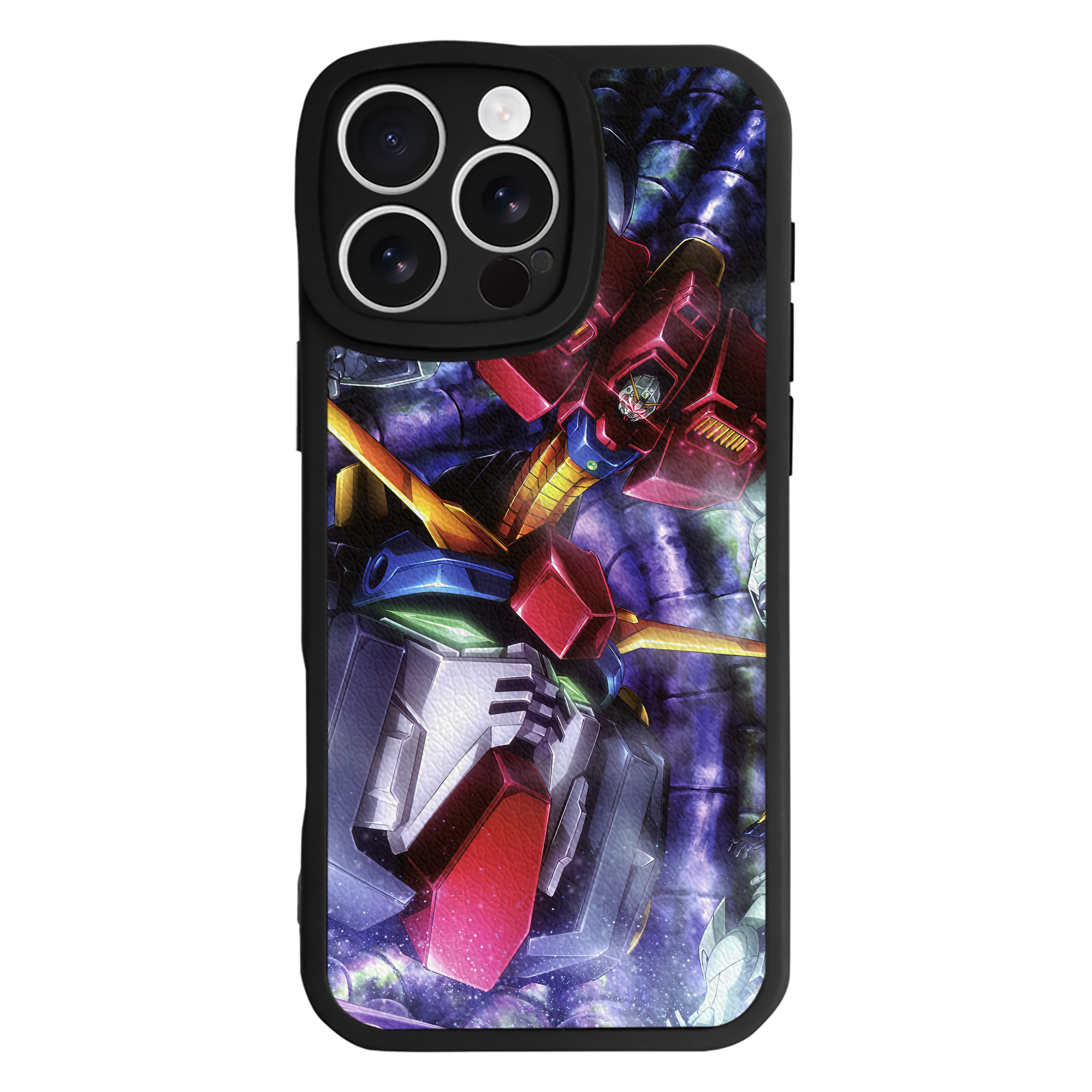 （画像用） 機動戦士ガンダム Mobile Suit Gundam 【iPhone 16シリーズ対応】シリコンスマホケース（レザー調） 材質：シリコン